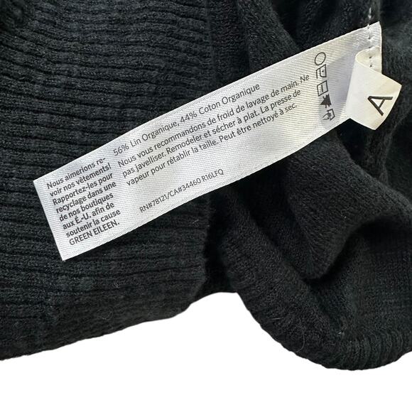 Eileen Fisher Charcoal Organic Cardigan Women's Sweater Size Small | 62-61 - Picture 3 of 6